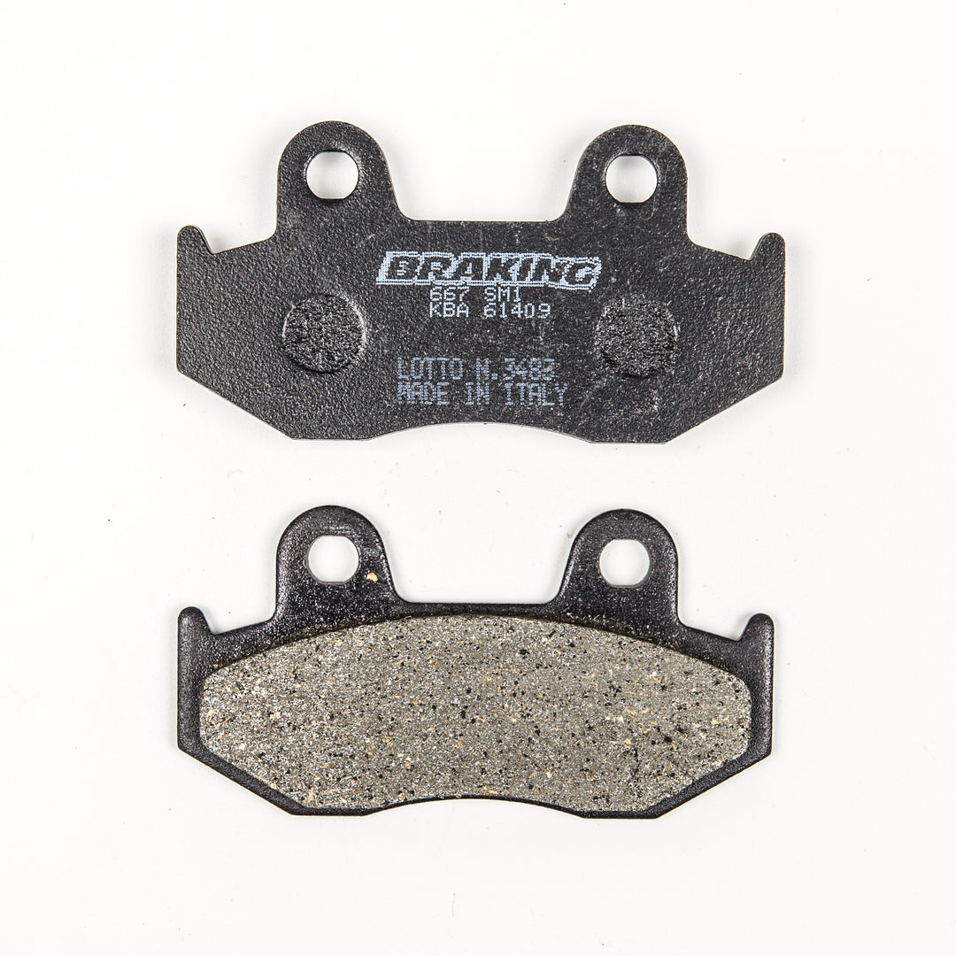 Braking Semi-Metallic Brake Pads 667SM1