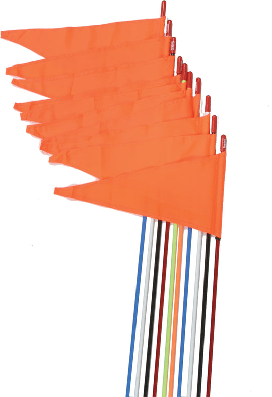 Firestik 7 ft Safety Flag 10-Pack - Spring Mount - Black