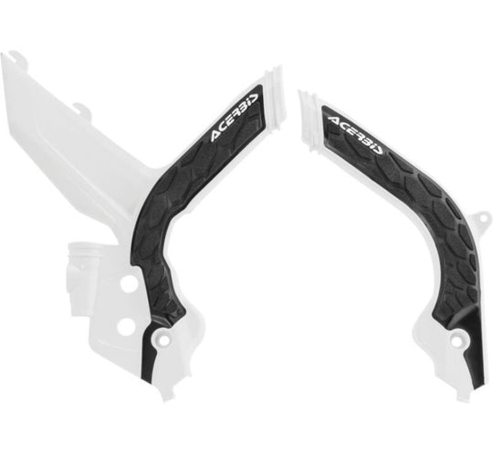 Acerbis X-Grip Frame Guards - 20-23 KTM XCF-W/XC-W/EXC - Wht/Blk