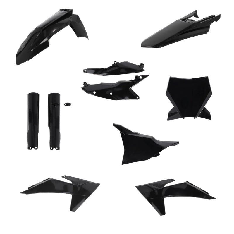 Acerbis Plastic Kit - 23-24 KTM SX/SX-F/XC/XC-F 125-450 - Black