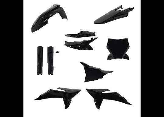 Acerbis Full Plastic Kit Kit- KTM Black (2986810001)