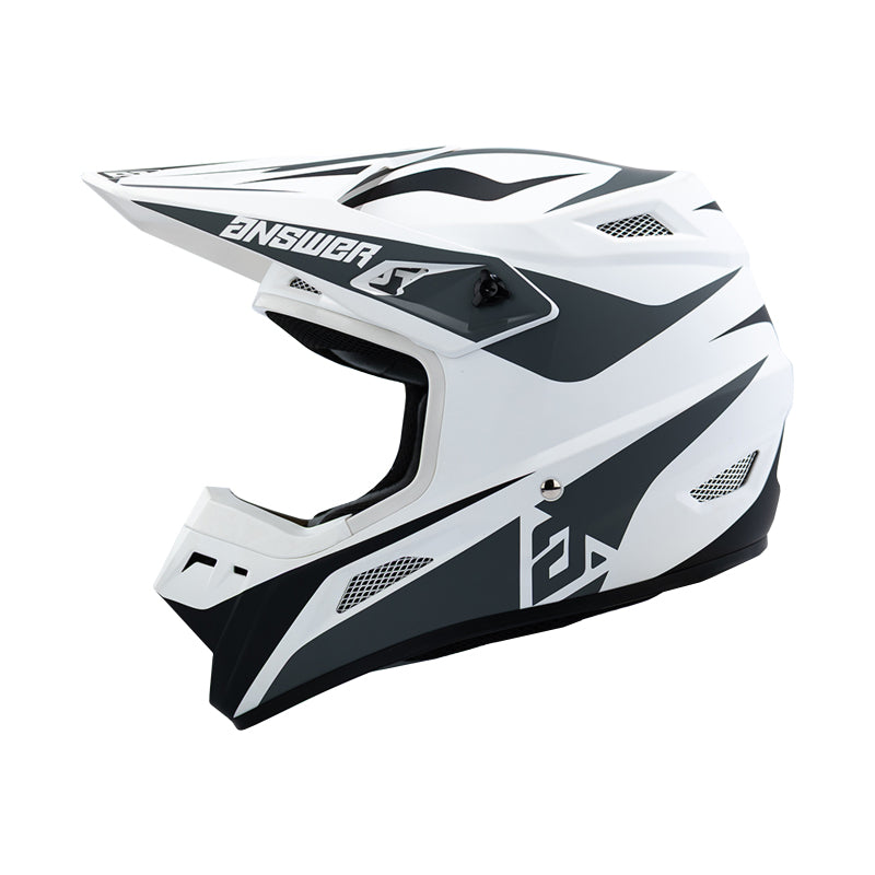 Answer AR1 Mototown Helmet Glossy White/Grey/Black