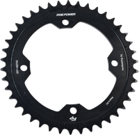 Fire Power Steel Rear Sprocket (Black) — Select 37T–42T — Yamaha YFZ450/R/X, Raptor 700/350/250, Banshee/Warrior - Dune Goons