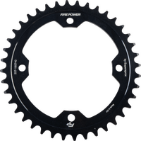 Fire Power Steel Rear Sprocket (Black) — Select 37T–42T — Yamaha YFZ450/R/X, Raptor 700/350/250, Banshee/Warrior - Dune Goons