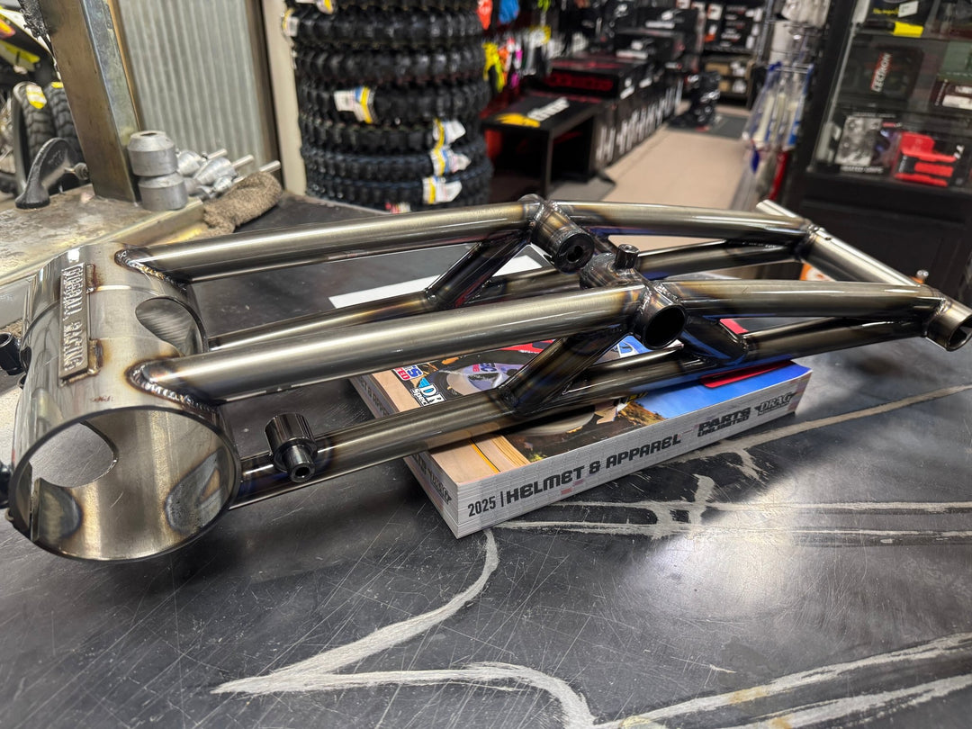 Fireball Banshee Swingarm +2–+10 (In Stock: +4 Clear Powder Coat) - Dune Goons