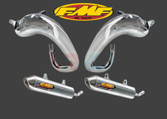 FMF Banshee 350 Exhaust Kit – Fatty Pipes & PowerCore 2 - Dune Goons