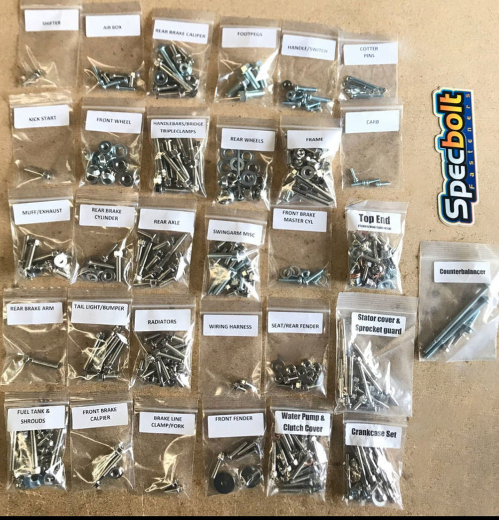 Honda TRX400EX Nickel Finish Restoration Bolt Kit (1999–2008) - Dune Goons
