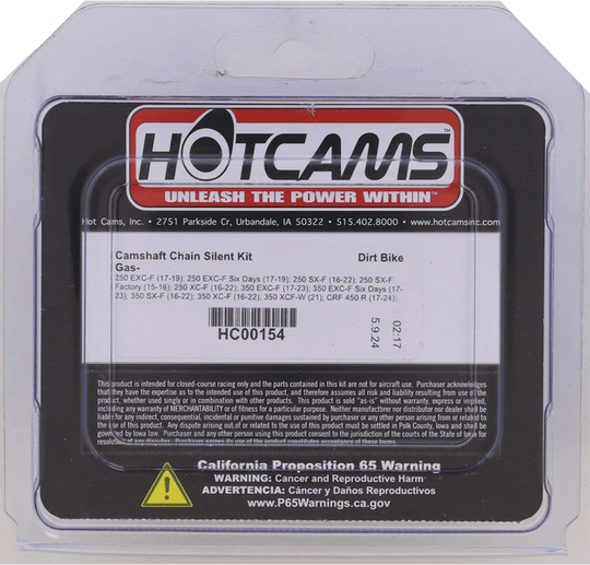 Hot Cams Cam Chain HC00154 – CRF450R/RX, KTM/Husqvarna/GasGas 250F–350F (2016–2024) - Dune Goons