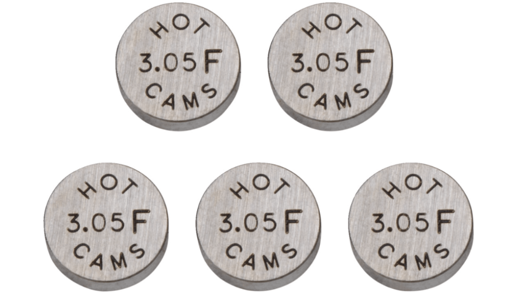 Hot Cams Shim Kits 10.00 x 3.050mm Thickness - 5 Pack - Dune Goons