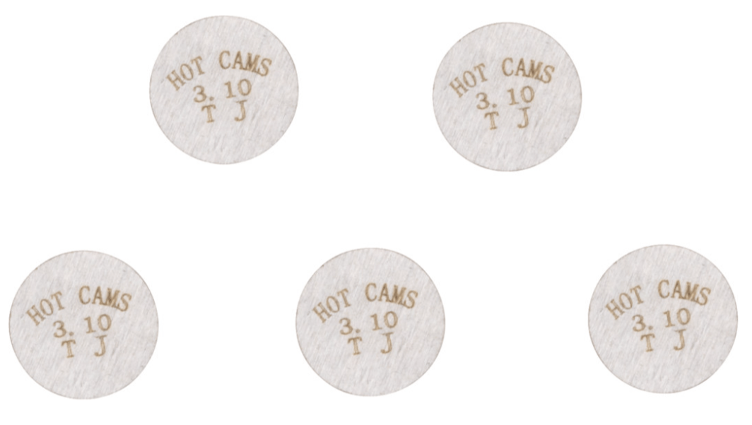 Hot Cams Shim Kits 9.48 x 3.100mm Thickness - 2014 - 2016 YZ 250 F - 5 Pack - Dune Goons