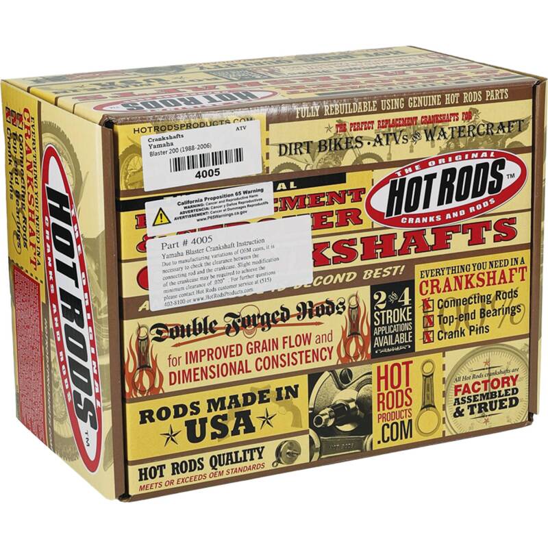 Hot Rods 88 - 06 Yamaha YFS 200 Blaster 200cc Crankshaft - Dune Goons