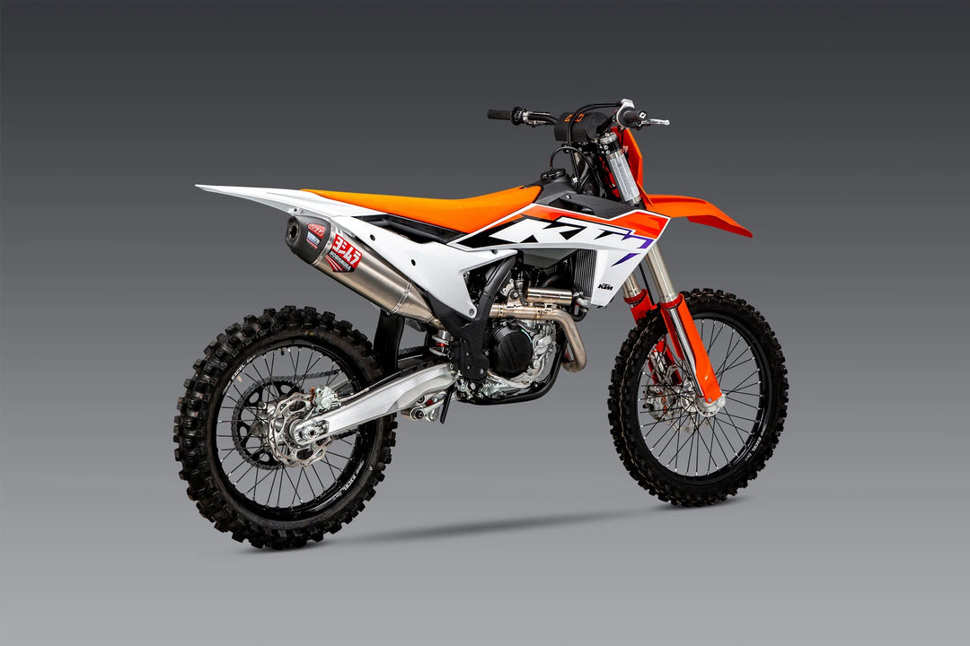 KTM 450SX - F FE 22 - 23 / HUSQV FC450 RE 22 - 23 RS - 12 TITANIUM FULL EXHAUST, W/ TITANIUM MUFFLER - Dune Goons