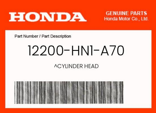 Honda 400EX 400ex OEM Cylinder Head 12200-HN1-A70