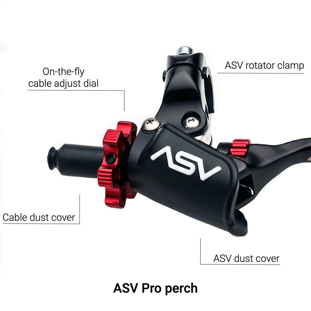 ASV F4 Clutch Lever w/ Pro Perch | 1997-2021 Kawasaki KX100 - Dune Goons