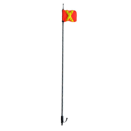 8' LED Whip Xtreme Mining Industrial Safety Single Whip