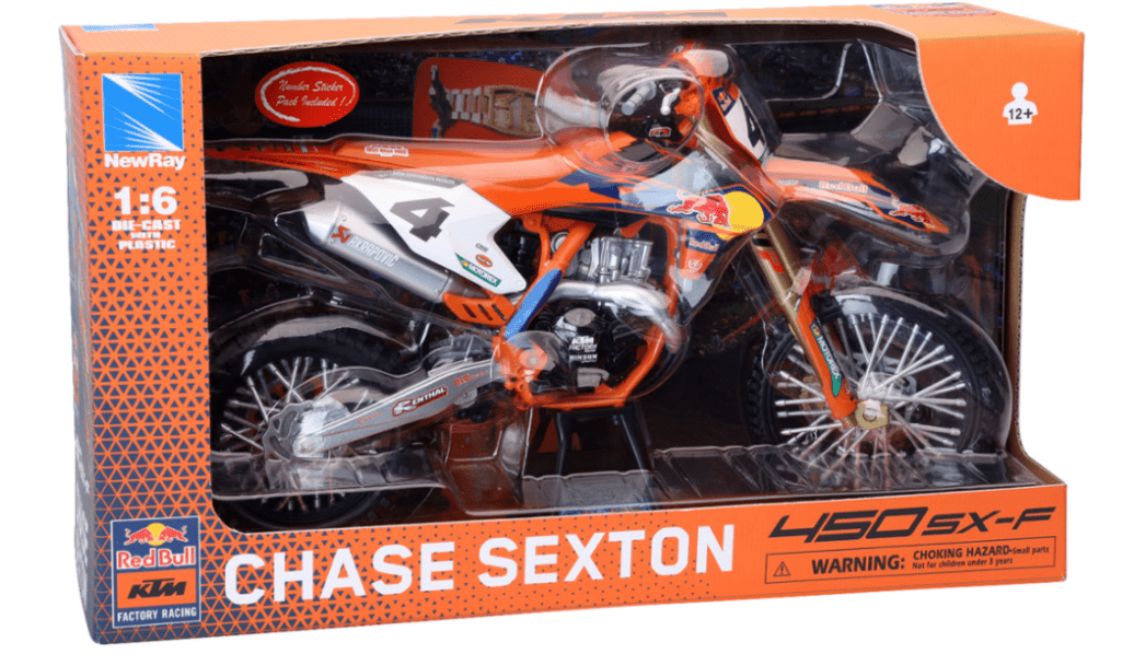 New - Ray 1:6 Red Bull KTM 450 SX - F – Chase Sexton 4 7001 - 0107 / 49743 - Dune Goons