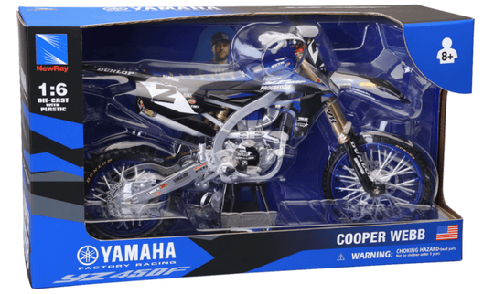 New - Ray 1:6 Yamaha YZ450F – Cooper Webb 2 Monster Energy Replica w/ Stand – 7001 - 0106 / 49753 - Dune Goons