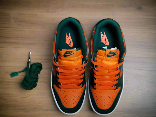 Nike Dunk Low Retro “Miami Hurricanes” DD1391 - 300 – Show Your Colors - Dune Goons