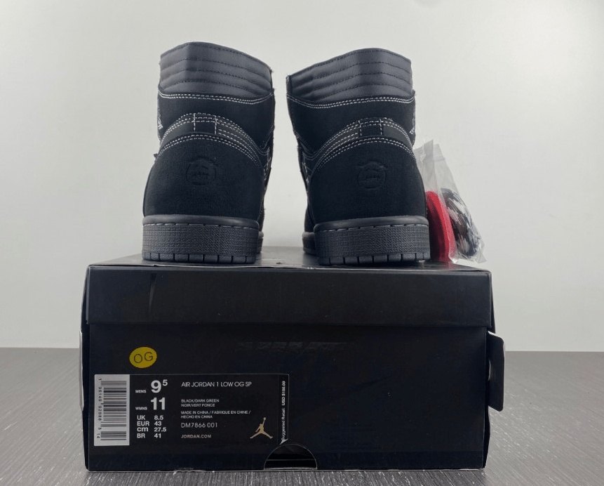 Nike x Travis Scott Air Jordan 1 High OG "Black Phantom" DM7866 - 001 – Reverse Swoosh - Dune Goons