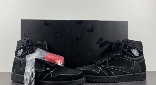 Nike x Travis Scott Air Jordan 1 High OG "Black Phantom" DM7866 - 001 – Reverse Swoosh - Dune Goons