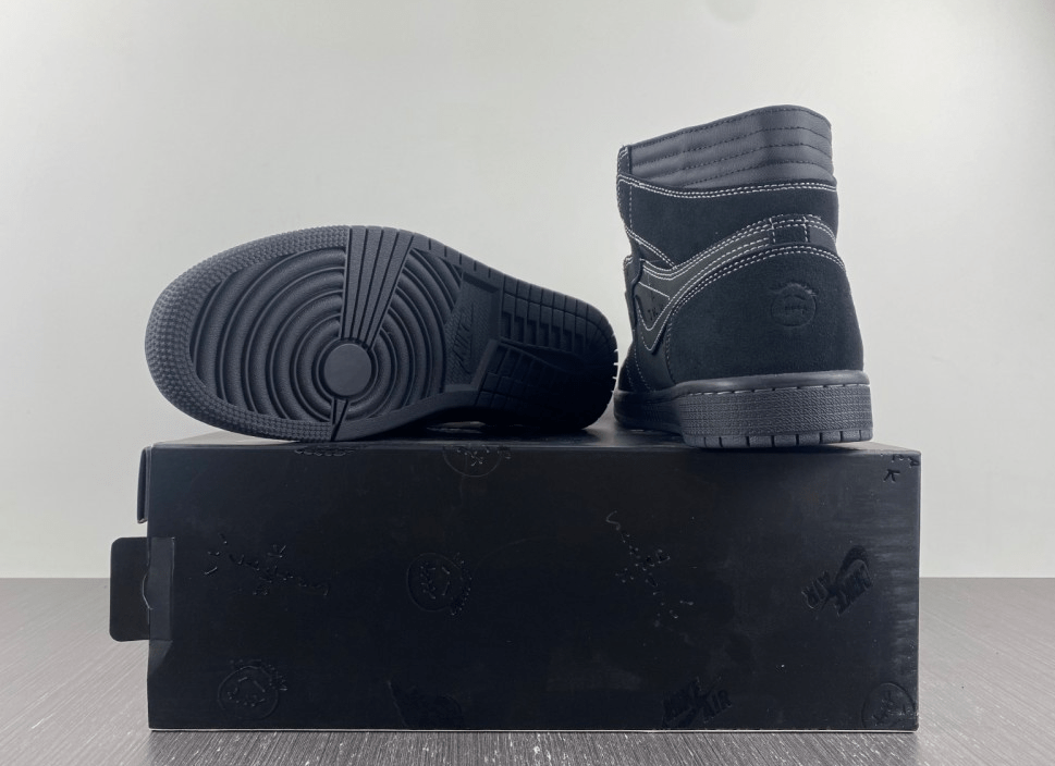 Nike x Travis Scott Air Jordan 1 High OG "Black Phantom" DM7866 - 001 – Reverse Swoosh - Dune Goons