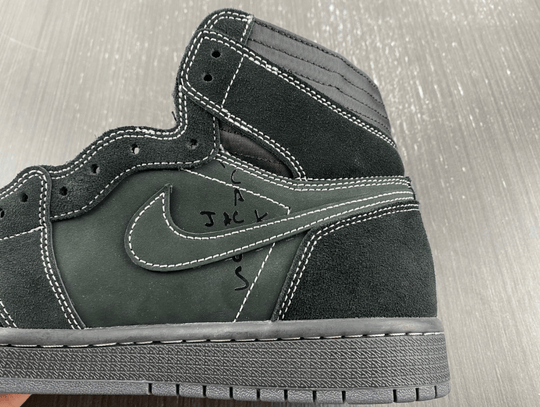 Nike x Travis Scott Air Jordan 1 High OG "Black Phantom" DM7866 - 001 – Reverse Swoosh - Dune Goons