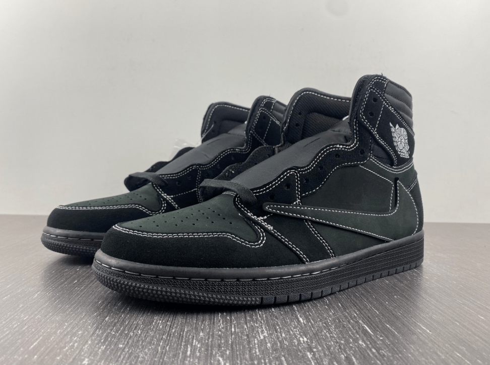 Nike x Travis Scott Air Jordan 1 High OG "Black Phantom" DM7866 - 001 – Reverse Swoosh - Dune Goons