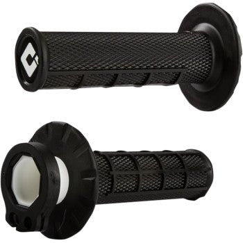 ODI MX V2 Lock - On Grips – Half Waffle, Black (0630 - 2270) - Dune Goons
