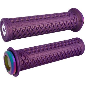 ODI Vans v2.1 ATV Lock - On Grips – Purple/Oil Slick - Dune Goons