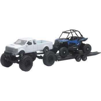 Pickup with Polaris RZR XP1000 EPS – 1:18 Scale (Black/White/Blue) - Dune Goons