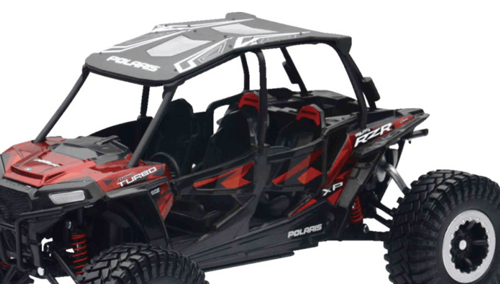 Polaris RZR XP 4 Turbo EPS Rock Crawler - 1:18 Scale - Titanium Metallic - Dune Goons