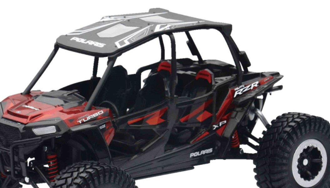 Polaris RZR XP 4 Turbo EPS Rock Crawler - 1:18 Scale - Titanium Metallic - Dune Goons