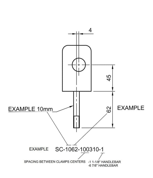 Precision Racing Honda Shock & Vibe Handlebar Mount CR/CRF | 1 - 1/8" Bars - Dune Goons