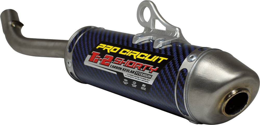 Pro Circuit Ti - 2 R304 Silencer – Titanium/Blue (Yamaha YZ125/YZ125X) - Dune Goons