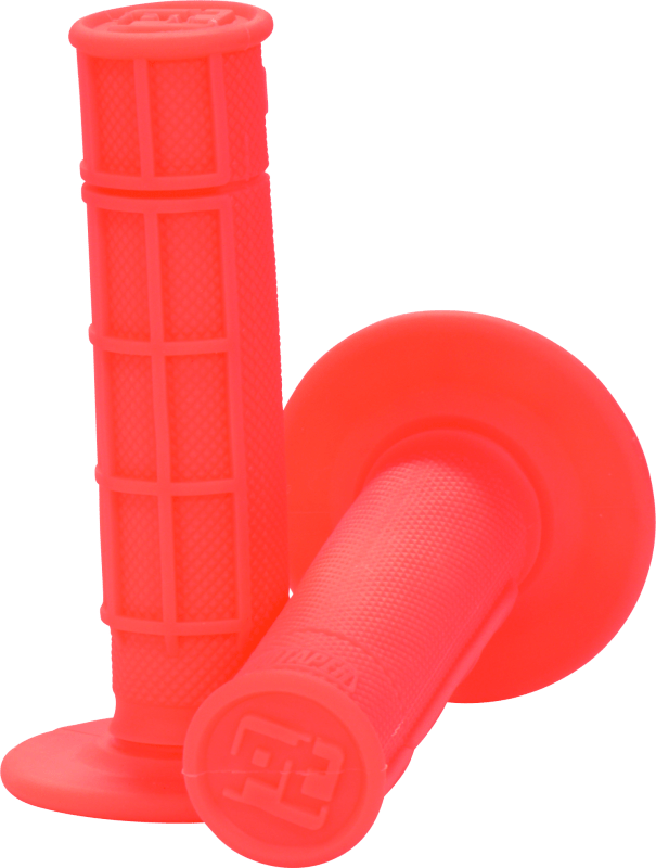 ProTaper 1/2 Waffle Grips - Neon Red - Dune Goons