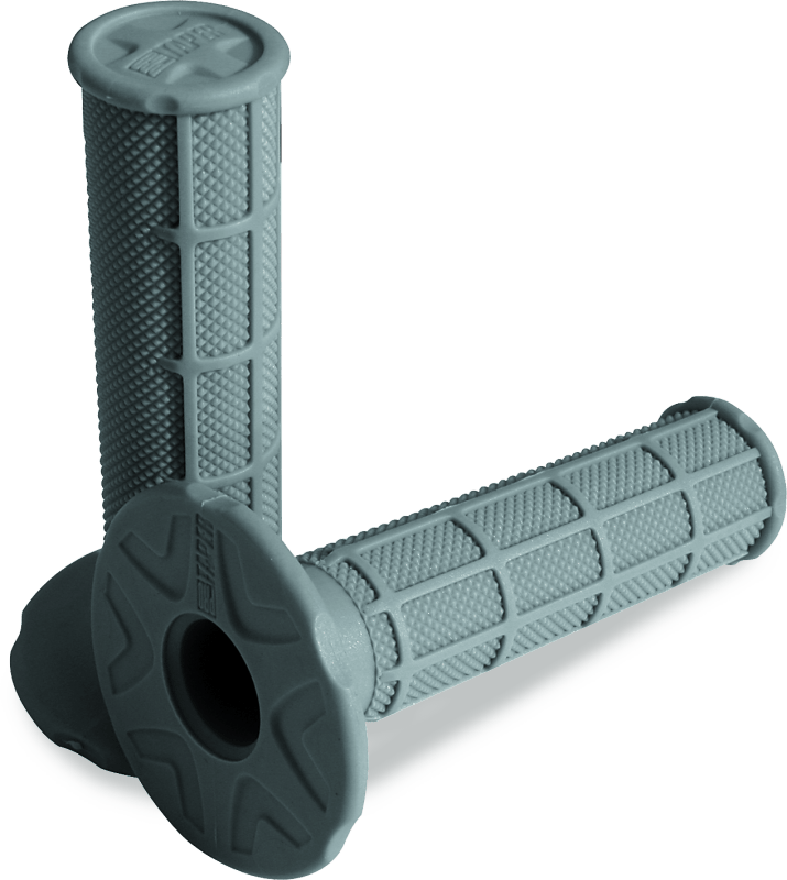 ProTaper 1/2 Waffle Grips - Soft Compound - Light Gray - Dune Goons