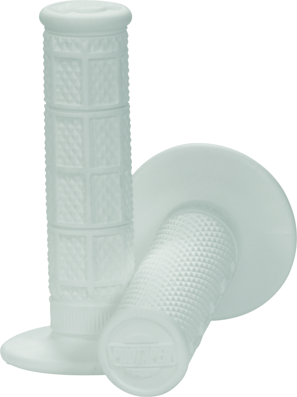 ProTaper 1/3 Waffle Grips - White - MX - Dune Goons