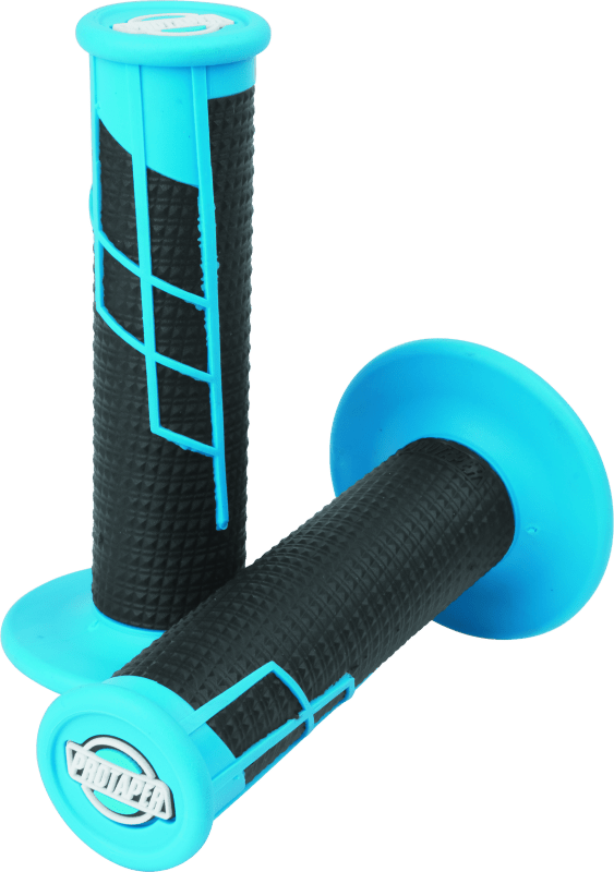 ProTaper Clamp - On 1/2 Waffle Grips - Blue/Black - Lock - On Design - Dune Goons