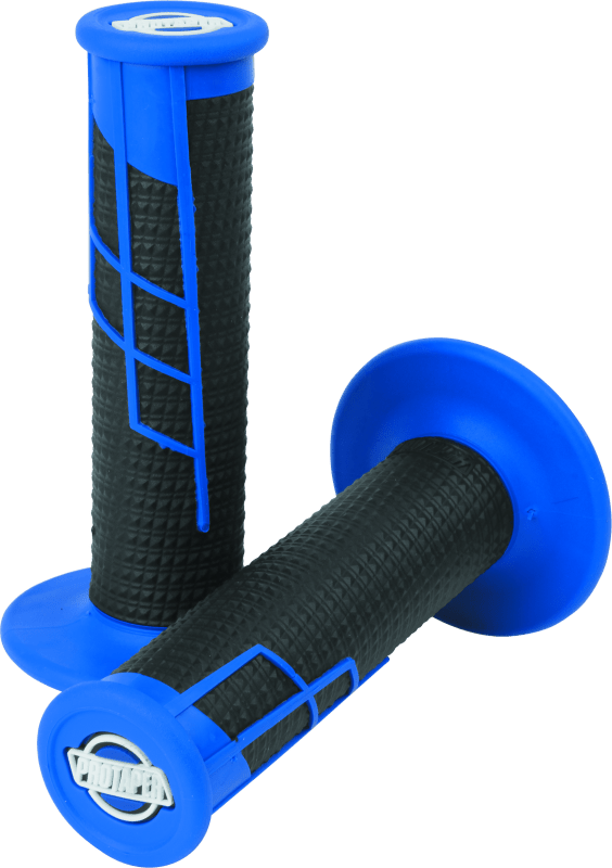 ProTaper Clamp - On 1/2 Waffle Grips - Blue/Black - Lock - On Design - Dune Goons