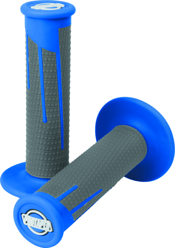 ProTaper Full Diamond Clamp - On Grips - Blue/Dark Gray - Lock - On Design - Dune Goons