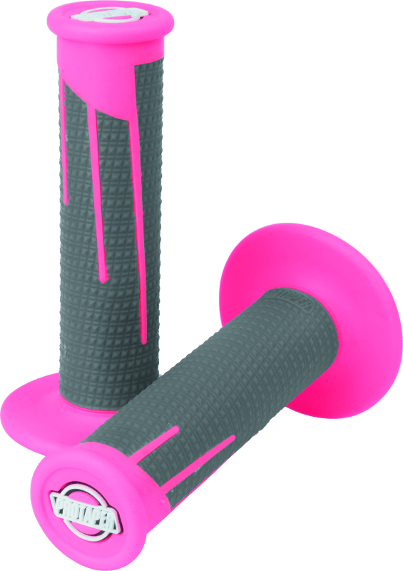 ProTaper Full Diamond Clamp - On Grips - Neon Pink/Dark Gray - Lock - On Design - Dune Goons