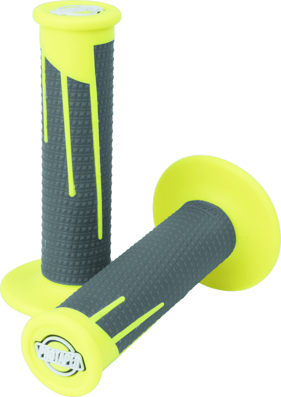 ProTaper Full Diamond Clamp - On Grips - Neon Yellow/Dark Gray - Lock - On Design - Dune Goons