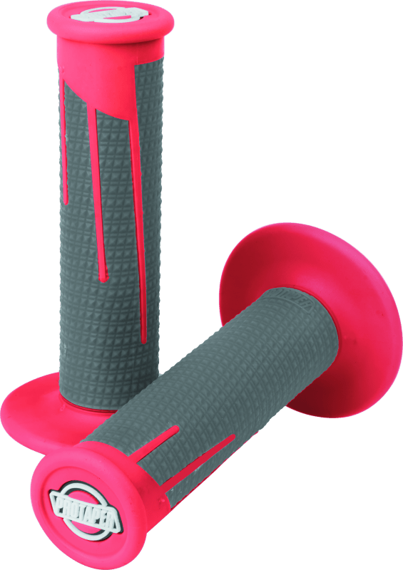 ProTaper Full Diamond Clamp - On Grips - Red/Dark Gray - Lock - On Design - Dune Goons