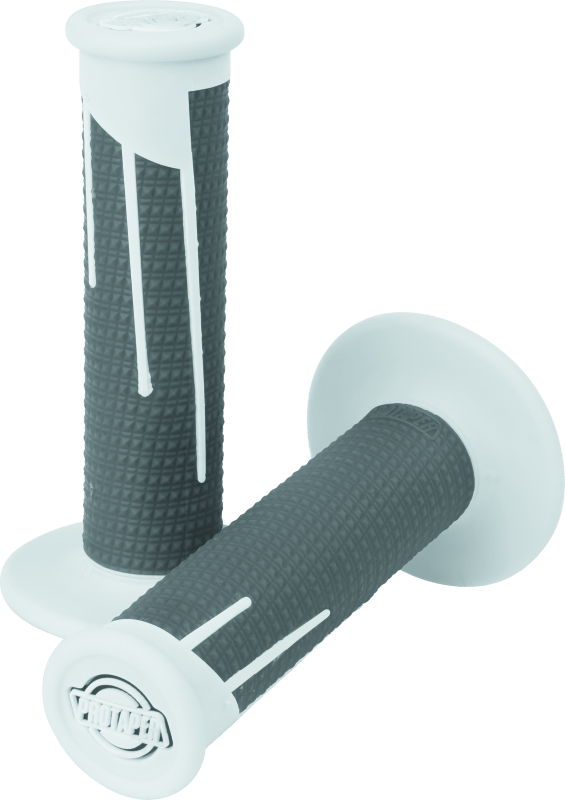 ProTaper Full Diamond Clamp - On Grips - White/Dark Gray - Lock - On Design - Dune Goons