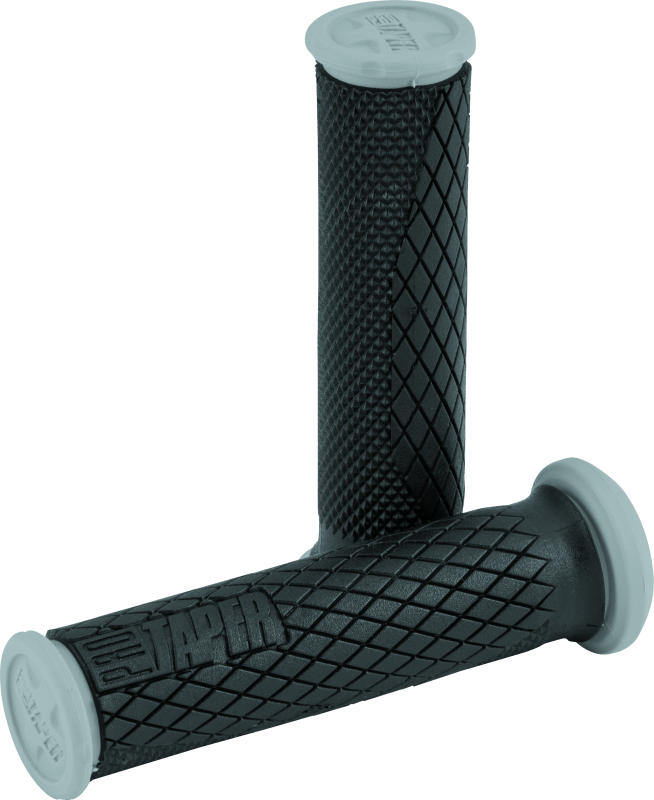 ProTaper Full Diamond Dual Density ATV Grips - Black/Gray - Dune Goons