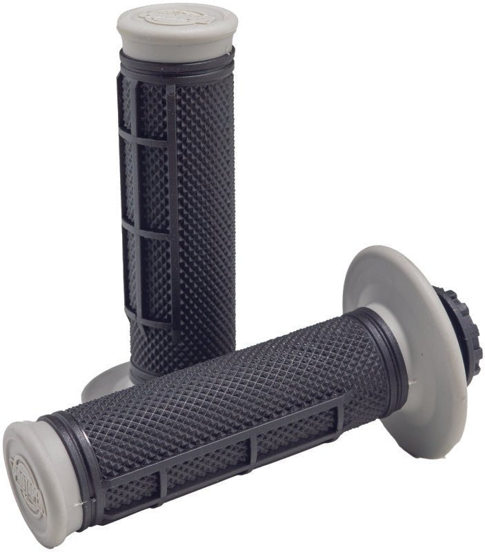 ProTaper Pro Series Clamp - On Grips - 1/2 Waffle - Gray/Black - Dune Goons