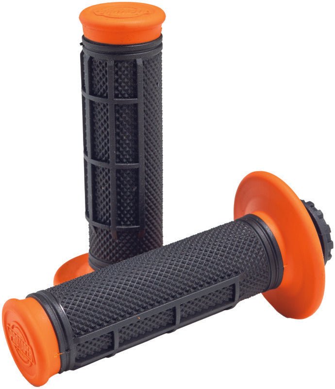 ProTaper Pro Series Clamp - On Grips - 1/2 Waffle - Orange/Black - Dune Goons