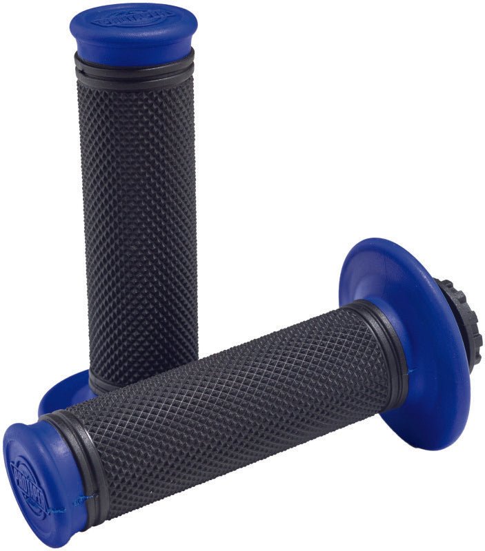 ProTaper Pro Series Clamp - On Grips - Full Diamond - Blue/Black - Dune Goons