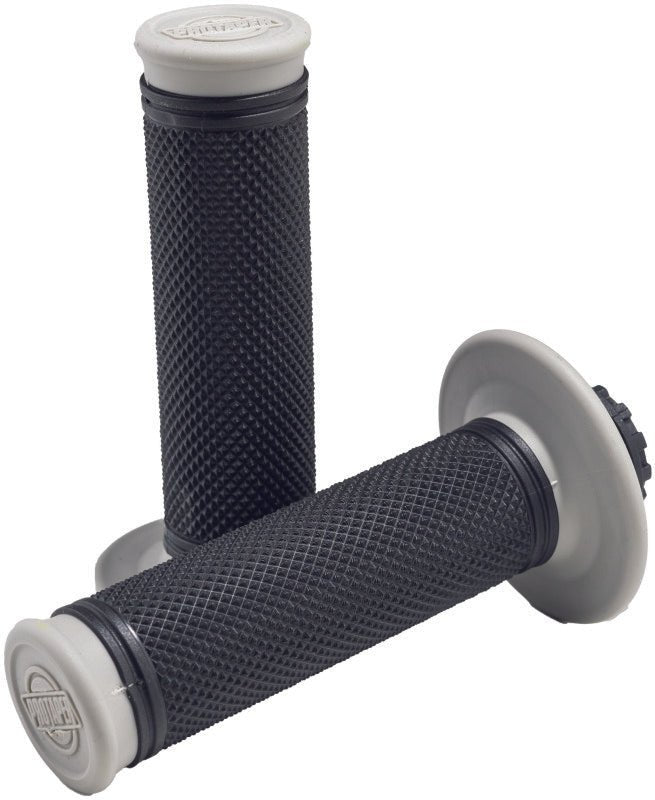 ProTaper Pro Series Clamp - On Grips - Full Diamond - Gray/Black - Dune Goons