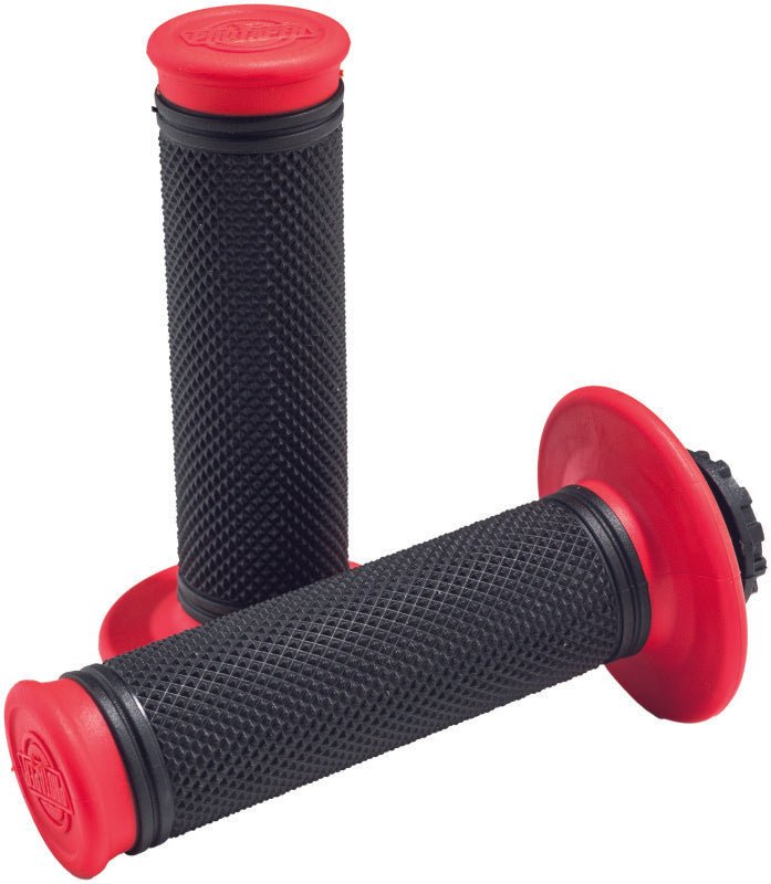 ProTaper Pro Series Clamp - On Grips - Full Diamond - Red/Black - Dune Goons